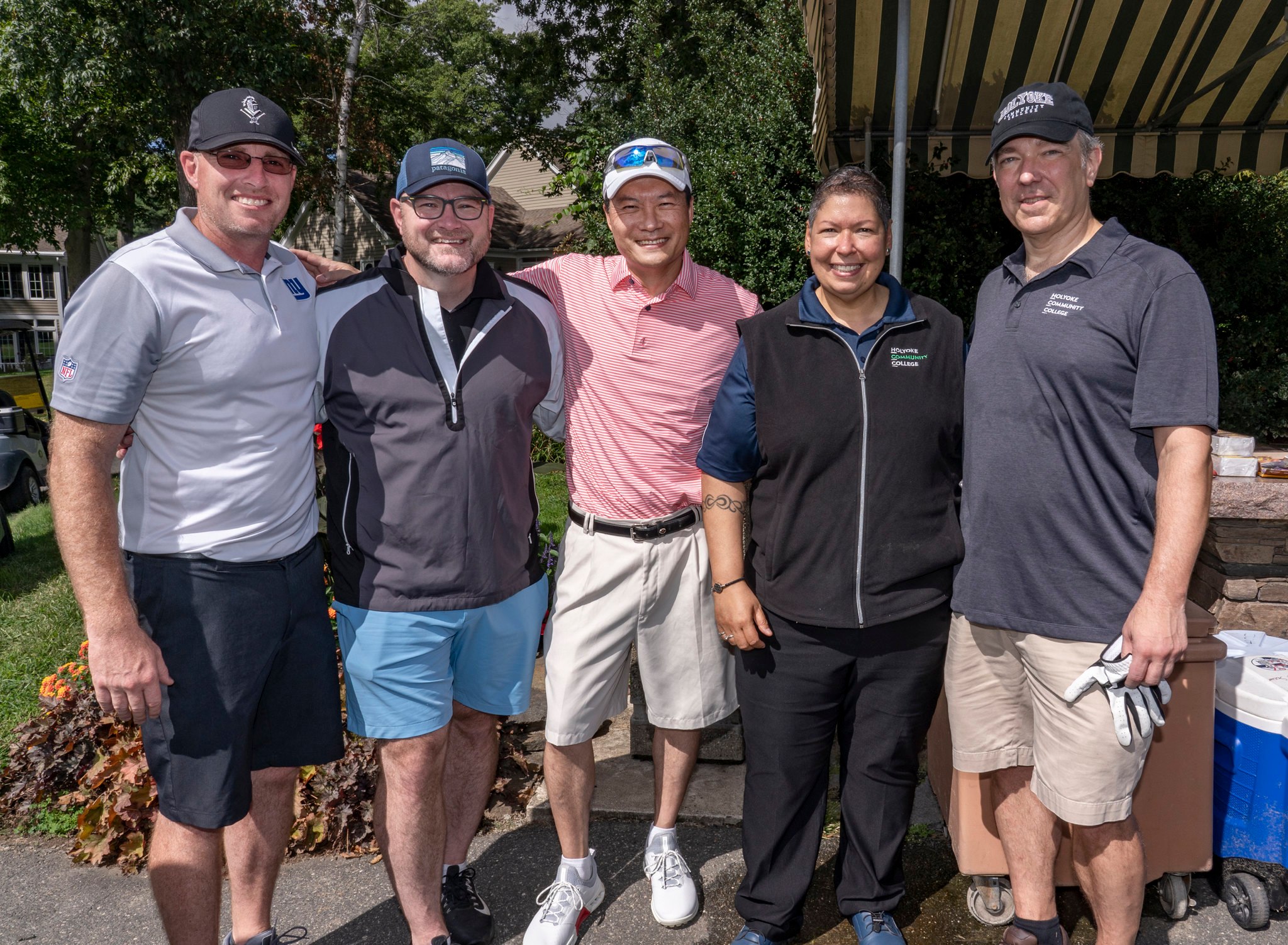 President Royal with golfers